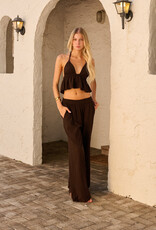 Azure Elastic Waist Pants