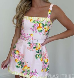 Judie Belted Romper Mini Dress