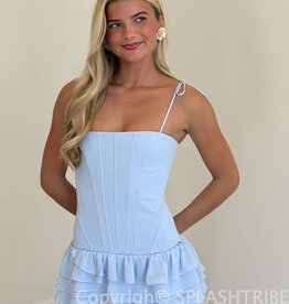 Amanda Uprichard Laureline Chiffon Romper Mini Dress