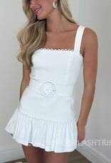 Lena Belted Romper Mini Dress