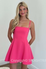 Amanda Uprichard Anna Square Neck Mini Dress