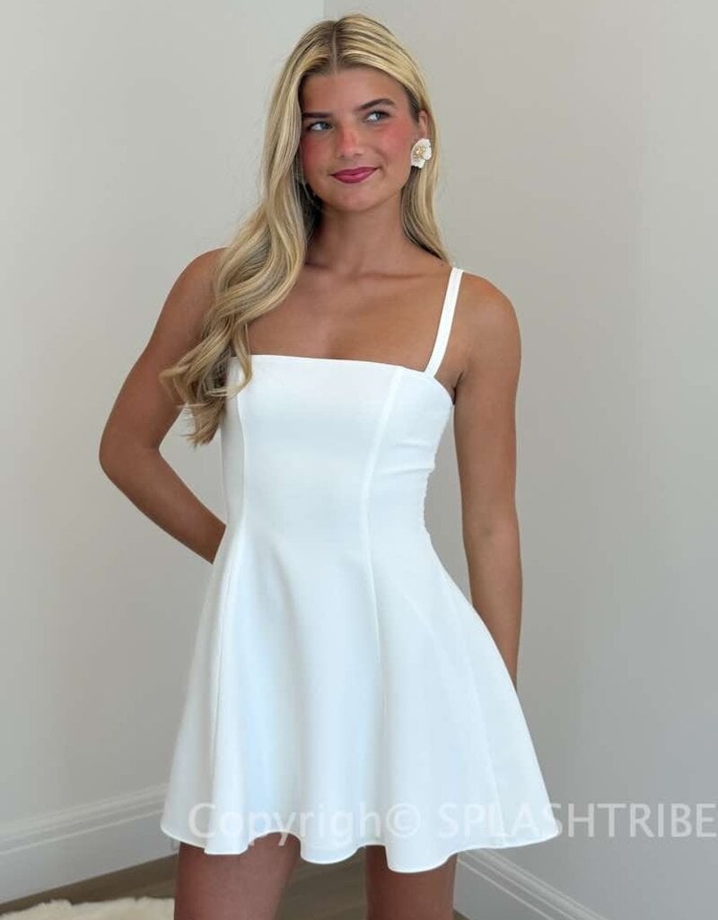 Anna Square Neck Mini Dress