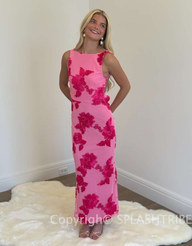 Hunter Floral Open Back Maxi Dress