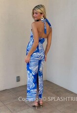 Shellie Keyhole Halter Midi Dress