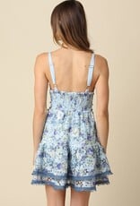 Cameron Floral Crochet Lace Mini Dress