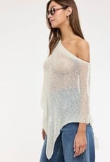 Knit One Shoulder Crochet Poncho