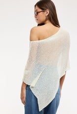 Knit One Shoulder Crochet Poncho