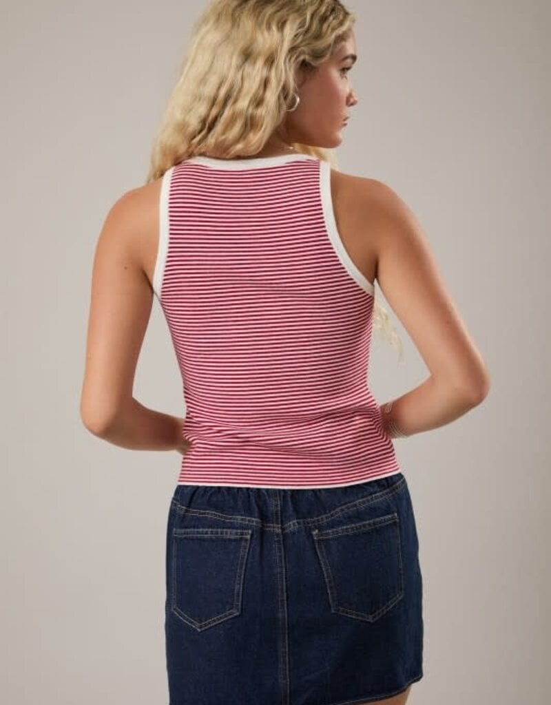 Quinn Striped Knit Tank Top