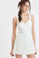 Corson Slit Side Denim Skort Mini Dress