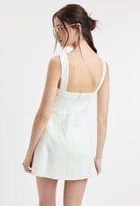 Corson Slit Side Denim Skort Mini Dress