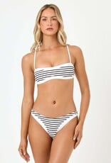 L Space Alex Striped Bikini Bottom Full