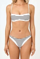 L Space Alex Striped Bikini Bottom Full