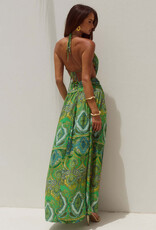 Fontana Deep Plunge Maxi Dress