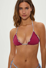 Frankies Bikinis Tidal Polka Dot Bikini Top