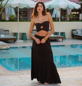 Cecilia Crochet Detail Maxi Skirt