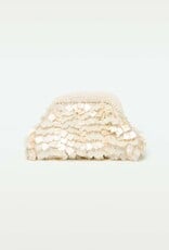 L Space Vienna Shell Clutch Purse Cream