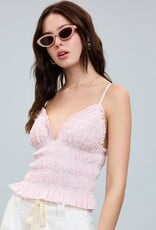 Tiny Stripe Smocked Body Top