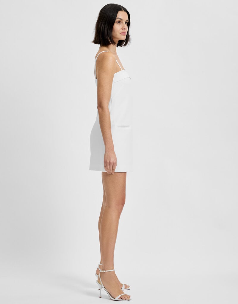 Azra Twill Foldover Strappy Mini Dress