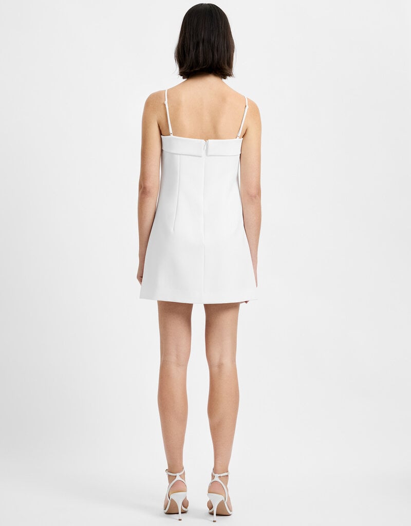 Azra Twill Foldover Strappy Mini Dress