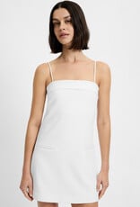 Azra Twill Foldover Strappy Mini Dress