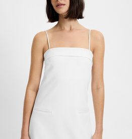 Azra Twill Foldover Strappy Mini Dress