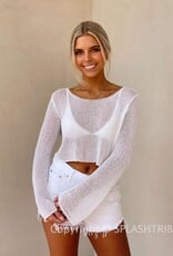 Sheer Knit Long Sleeve Sweater