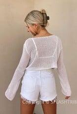 Sheer Knit Long Sleeve Sweater