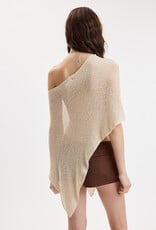 Knit One Shoulder Crochet Poncho