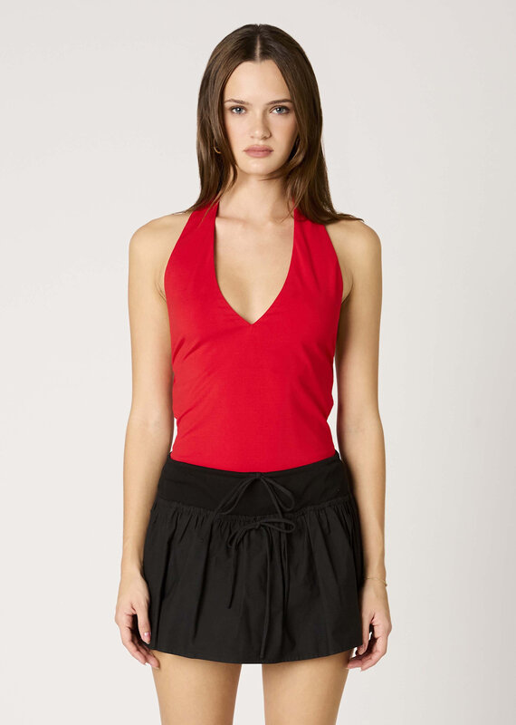 Open Back Halter Neck Top