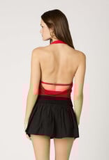 Open Back Halter Neck Top