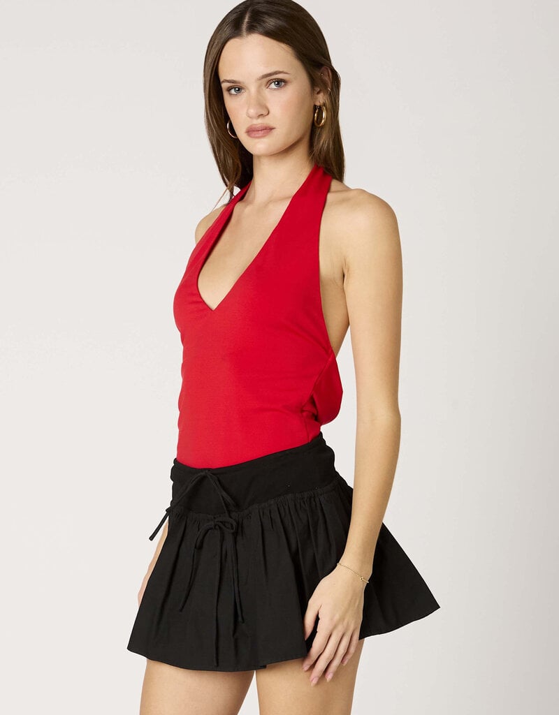 Open Back Halter Neck Top