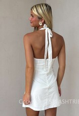 Ainsley Halter Twist Front Mini Dress