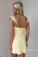 Isla Ruffle V Neck Mini Dress