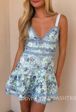 Cameron Floral Crochet Lace Mini Dress