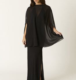 Khadra Sheer Cape Top