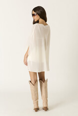 Khadra Sheer Cape Top