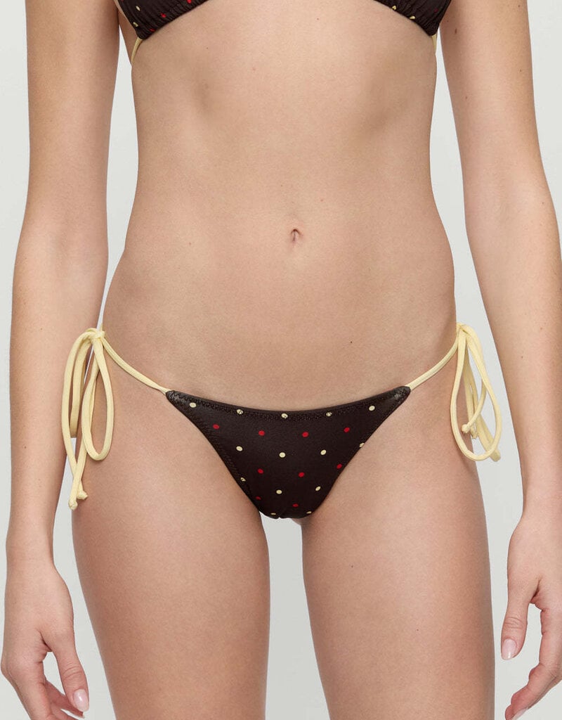 Frankies Bikinis Mackenzie Cheeky String Reversible Bikini Bottom