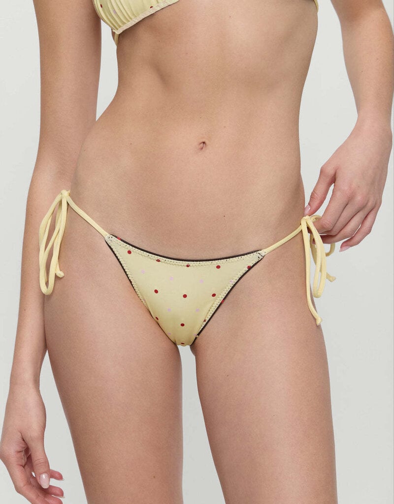 Frankies Bikinis Mackenzie Cheeky String Reversible Bikini Bottom