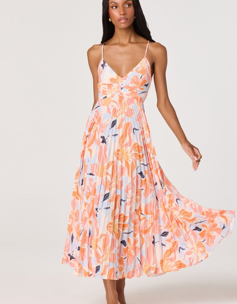 ASTR Blythe Floral Midi Dress