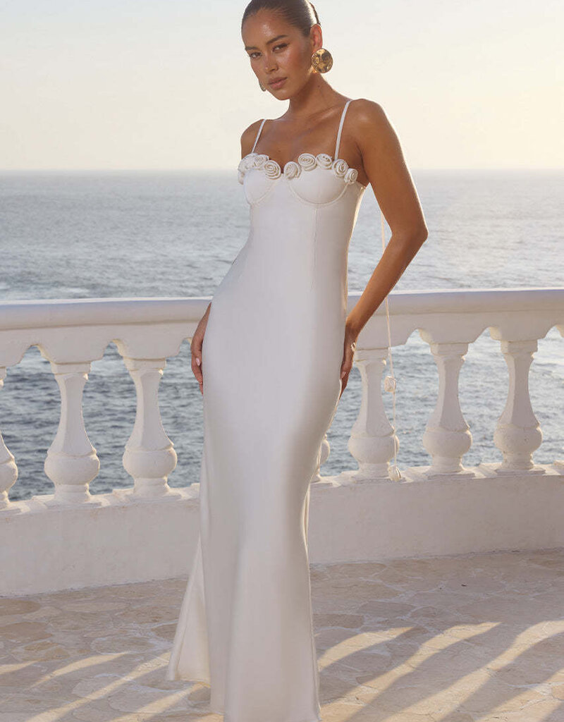 Lavena Floral Detail Maxi Dress