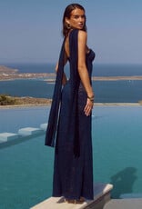 Amana Strapless Scarf Maxi Dress