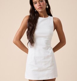 Fitted Sleeveless Shift Mini Dress