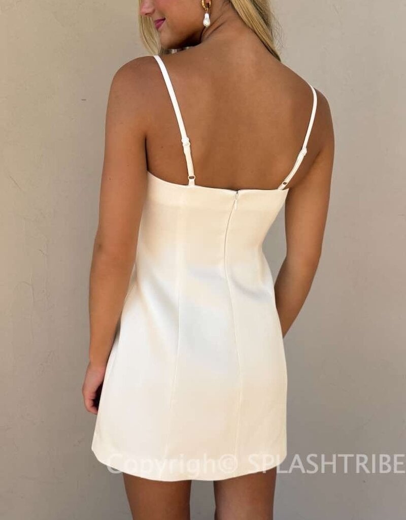 York Satin Mini Dress