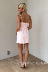 Azra Twill Foldover Strappy Mini Dress