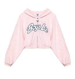 Boys Lie Starlight Alex Zip Up Cropped Hoodie