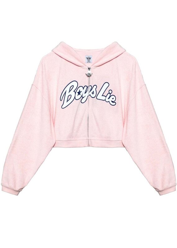 Boys Lie Starlight Alex Zip Up Cropped Hoodie