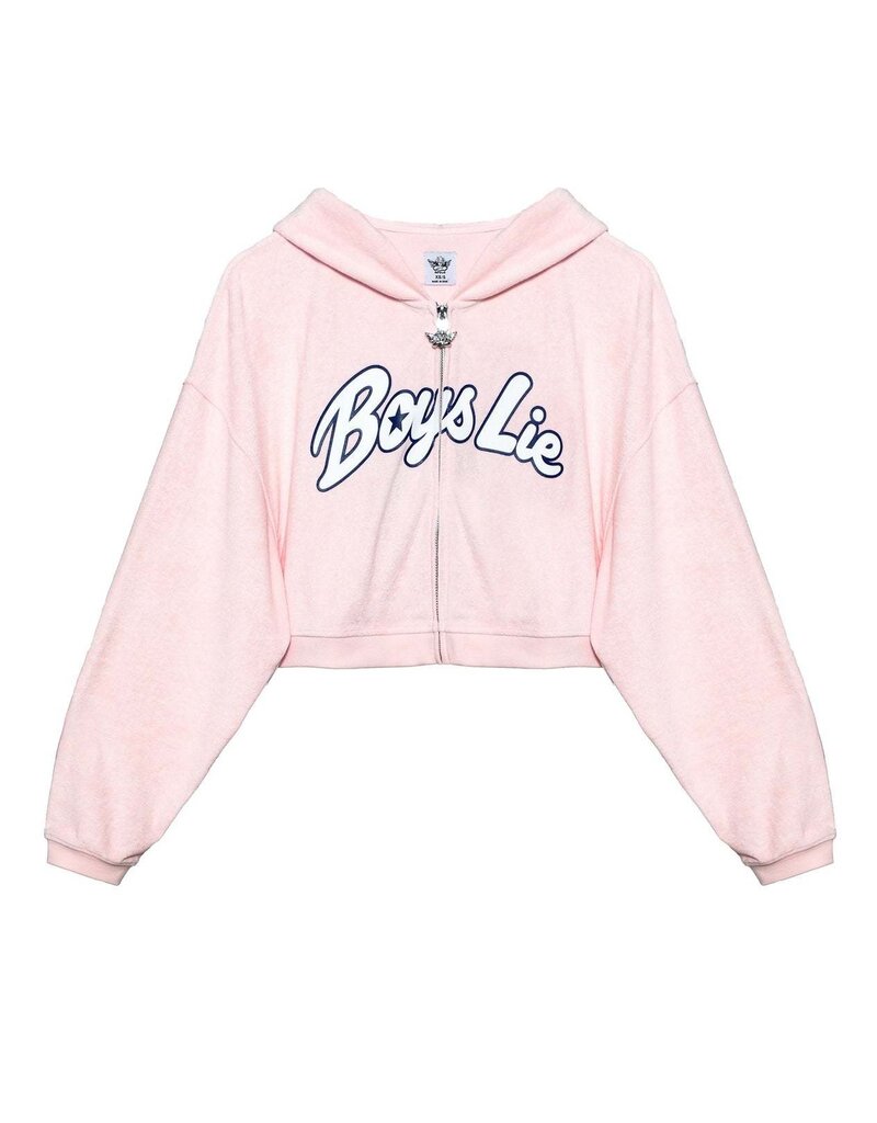 Boys Lie Starlight Alex Zip Up Cropped Hoodie