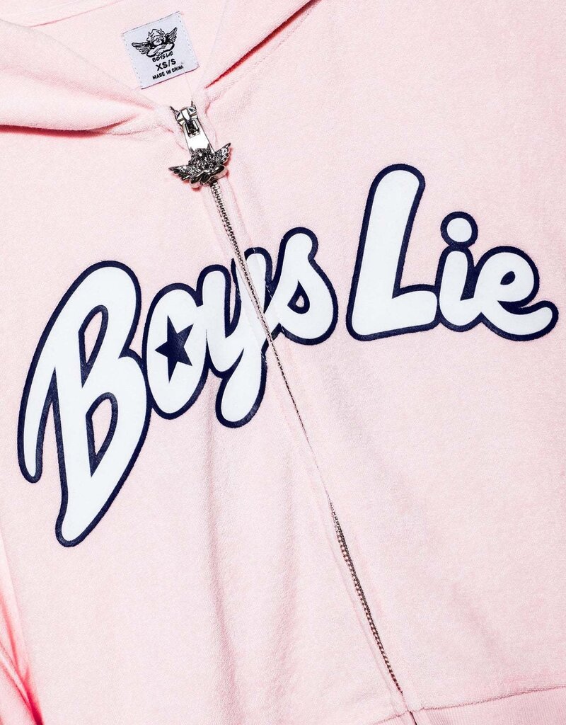 Boys Lie Starlight Alex Zip Up Cropped Hoodie