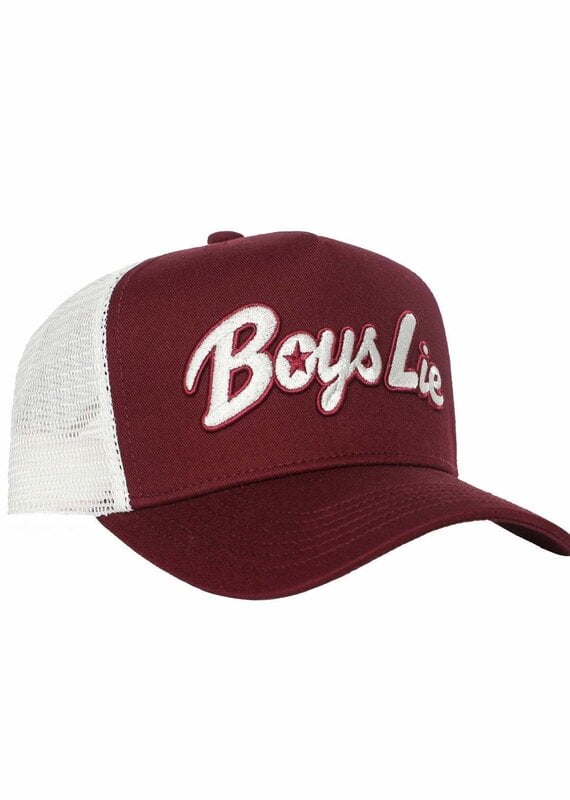 Boys Lie Starlight Trucker Hat Red