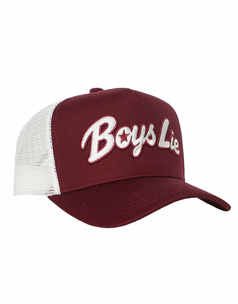 Boys Lie Starlight Trucker Hat Red
